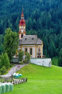 Baroque Roman Catholic parish church of St Nicholas, a listed building, Obernberg am Brenner,