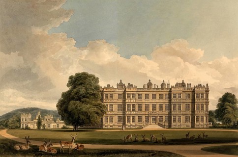 South View of Longleat, Wiltshire, the Seat of the Marquis of Bath, England, digitally restored