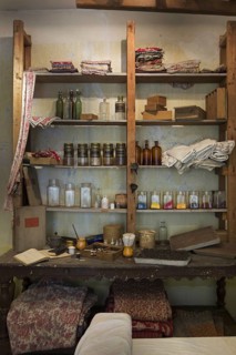 Old workshop for printing patterns on fabric by using woodblocks