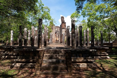 Lankatilaka Temple in the ruined city of Polonnaruwa, Central Province, Sri Lanka, Asia