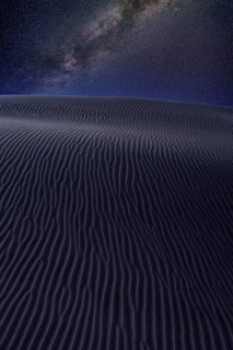 Desert dunes sand in milky way stars night sky photo mount