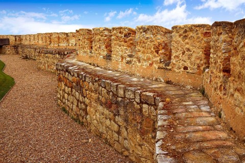 Zamora muralla fortress wall in Spain by Via de la Plata way to Santiago