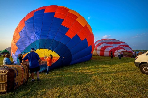 The New Jersey Lottery Festival of Ballooning, Solberg Airport, Whitehouse Station, NJ, USA, July