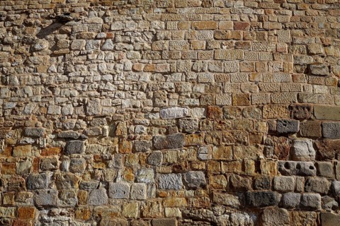 Salamanca in spain masonry detail along via de la Plata way to Santiago