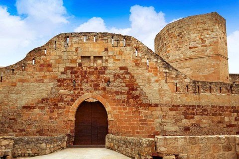 Zamora the castle El Castillo in Spain by Via de la Plata way to Santiago