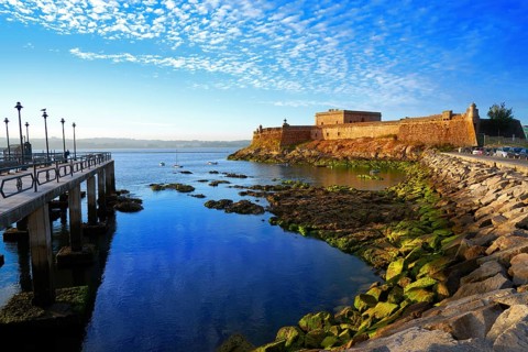 Castelo de San Anton in La Coruna of Galicia Spain