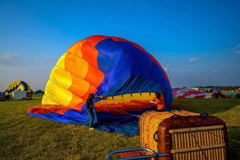 The New Jersey Lottery Festival of Ballooning, Solberg Airport, Whitehouse Station, NJ, USA, July