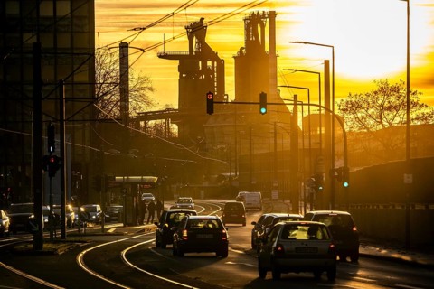 Duisburg-Bruckhausen steel site, ThyssenKrupp Steel, blast furnaces 8 and 9, on