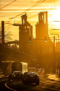 Duisburg-Bruckhausen steel site, ThyssenKrupp Steel, blast furnaces 8 and 9, on