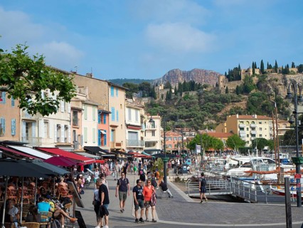 The beautiful village of Cassis, France, is a famous tourist attraction, with colourful historic