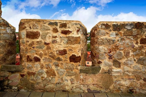 Zamora muralla fortress wall in Spain by Via de la Plata way to Santiago