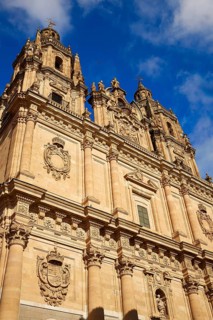 Salamanca Clerecia church in Spain by the Via de la Plata way to Santiago