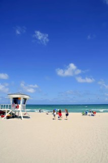 Fort Lauderdale Florida lifeguard beach house blue sky