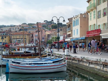 The beautiful village of Cassis, France, is a famous tourist attraction, with colourful historic