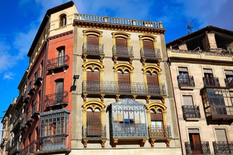 Salamanca plaza Poeta Iglesias square in spain