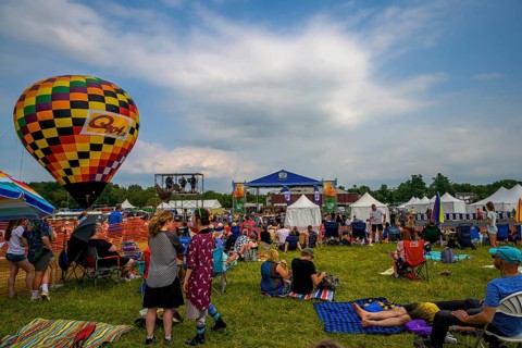 The New Jersey Lottery Festival of Ballooning, Solberg Airport, Whitehouse Station, NJ, USA, July