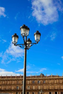 Salamanca Plaza Mayor in Spain along via de la Plata way to Santiago