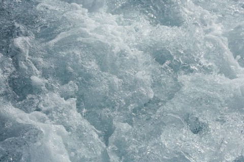 Blue water textures, waves foam, action, mediterranean sea