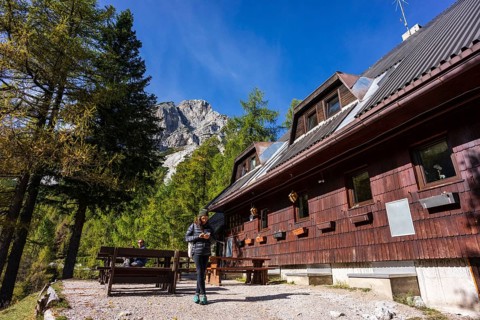 Refuge on julian alps, Erjav?eva ko?a, Vr?i?, PD Jesenice, Slovenia, Central Europe, Europe
