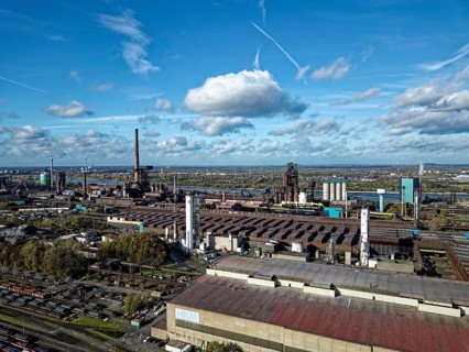 Metallurgical Plant of HKM. Hüttenwerke Krupp Mannesmann (HKM) is a steel maker, based in Duisburg,