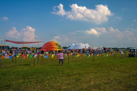 The New Jersey Lottery Festival of Ballooning, Solberg Airport, Whitehouse Station, NJ, USA, July
