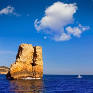 Javea Xabia Piedra la Nao in Mediterranean Alicante at Spain