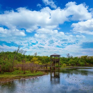 White Lake at Cullinan Park in sugarland near Houston Texas