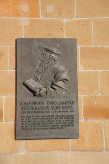 Information board on a reformer, Protestant Church, Weinsberg, Weinsberg Valley,