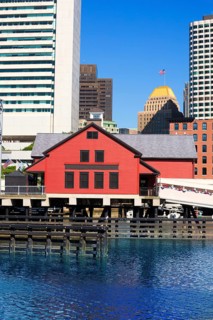 Boston Tea Party in Massachusetts USA