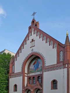 Catholic Apostolic Church in the southern suburbs of Leipzig. Leipzig, Saxony, Germany, Europe