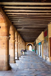 Salamanca Plaza Mayor in Spain along via de la Plata way to Santiago