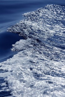 Blue water textures, waves foam, action, mediterranean sea