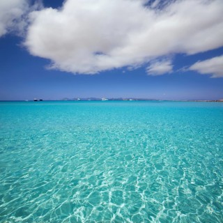 Illetes Illetas turquoise beach in Formentera Balearic Island