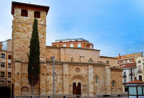 Zamora church of Santiago del Burgo in Spain by Via de la Plata Santiago way