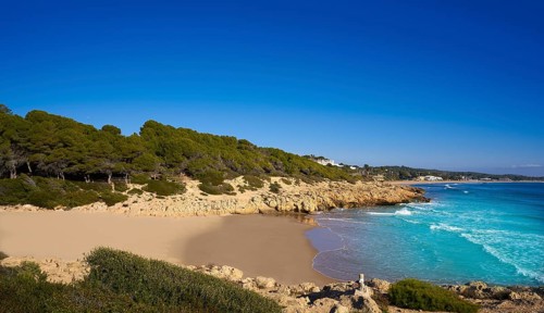 Tarragona Platja Los Capellanes in Costa Dorada of Catalonia Capellans
