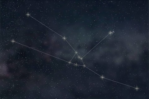 Taurus Constellation. Zodiac Sign Taurus Constellation lines