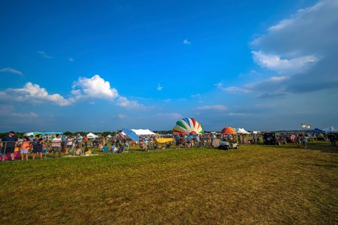 The New Jersey Lottery Festival of Ballooning, Solberg Airport, Whitehouse Station, NJ, USA, July