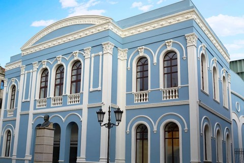 Zamora Ramos Carrion theater and Diputacion buiding in Spain