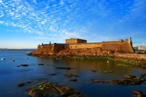 Castelo de San Anton in La Coruna of Galicia Spain
