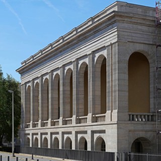 South building at the former Gauforum Weimar. Thuringia, Germany, Europe