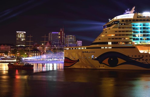Deutschland, Hamburg, Hafen, St. Pauli, Kreuzfahrtschiff AIDAprima
