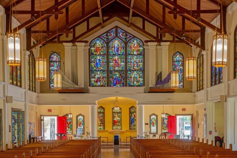 St Paul's Episcopal Church inside Key West USA