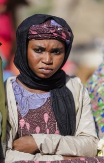 Portrait of a woman in the community of Maraban Dare, in Plateau state, 07/02/2024