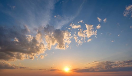 Beautiful dramatic scenic sunset sky background