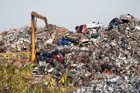 Scrap metal recycling EMR company, Swindon, England, UK