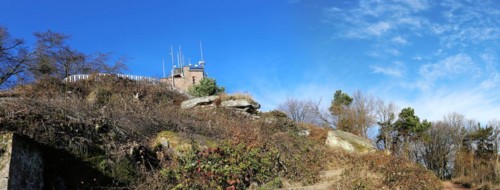 View of the summit of the Kalmit, the highest peak in the Palatinate Forest at 672 metres above sea