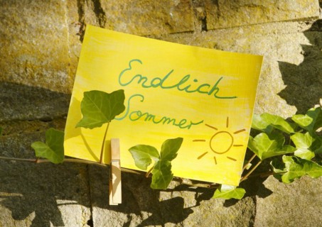Map Finally Summer, North Rhine-Westphalia, Germany, Europe