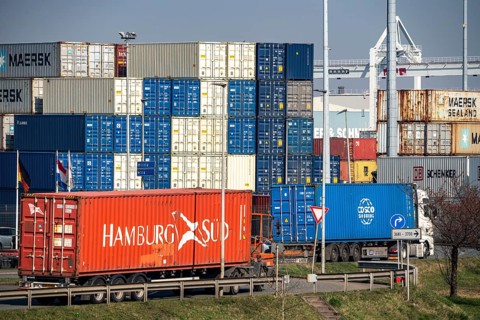 Port of Duisburg Ruhrort, DeCeTe, Duisburger Container-Terminal, container loading, loading and