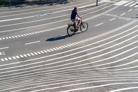 The Nørrebro district in Copenhagen, lively, multicultural and student neighbourhood, Superkilen
