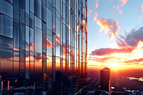 KI generated architectural structure melding computer aided design illustrations with genuine